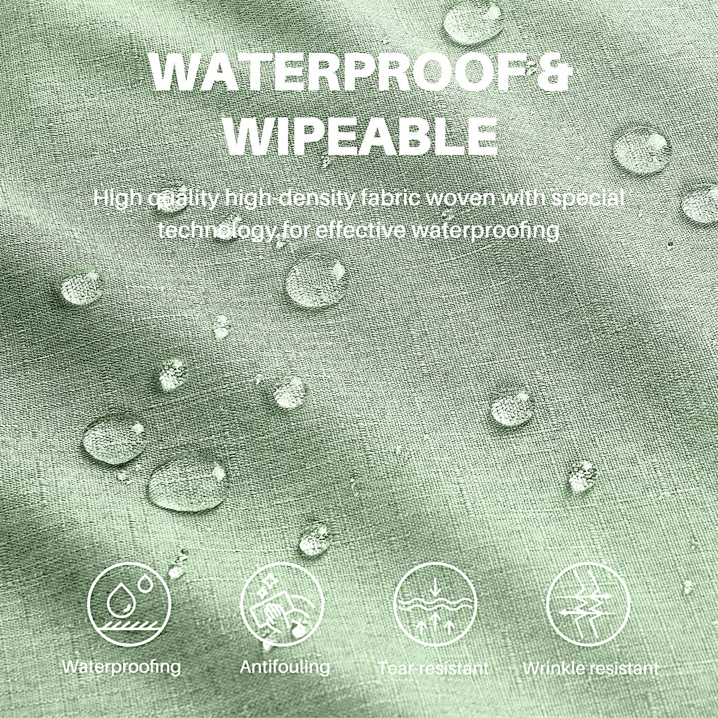 IVAPUPU Textured Linen Table Cloth for Rectangle Tables 52 x 70 Inch