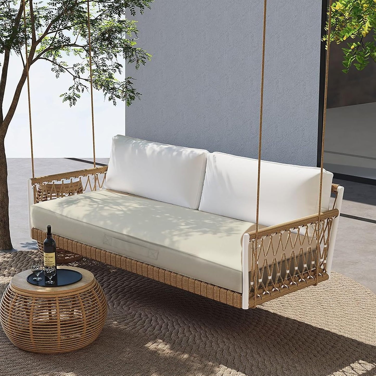 Parojati Outdoor Bench Cushion 4 inches Memory Foam Waterproof Patio Furniture Bench Cushion