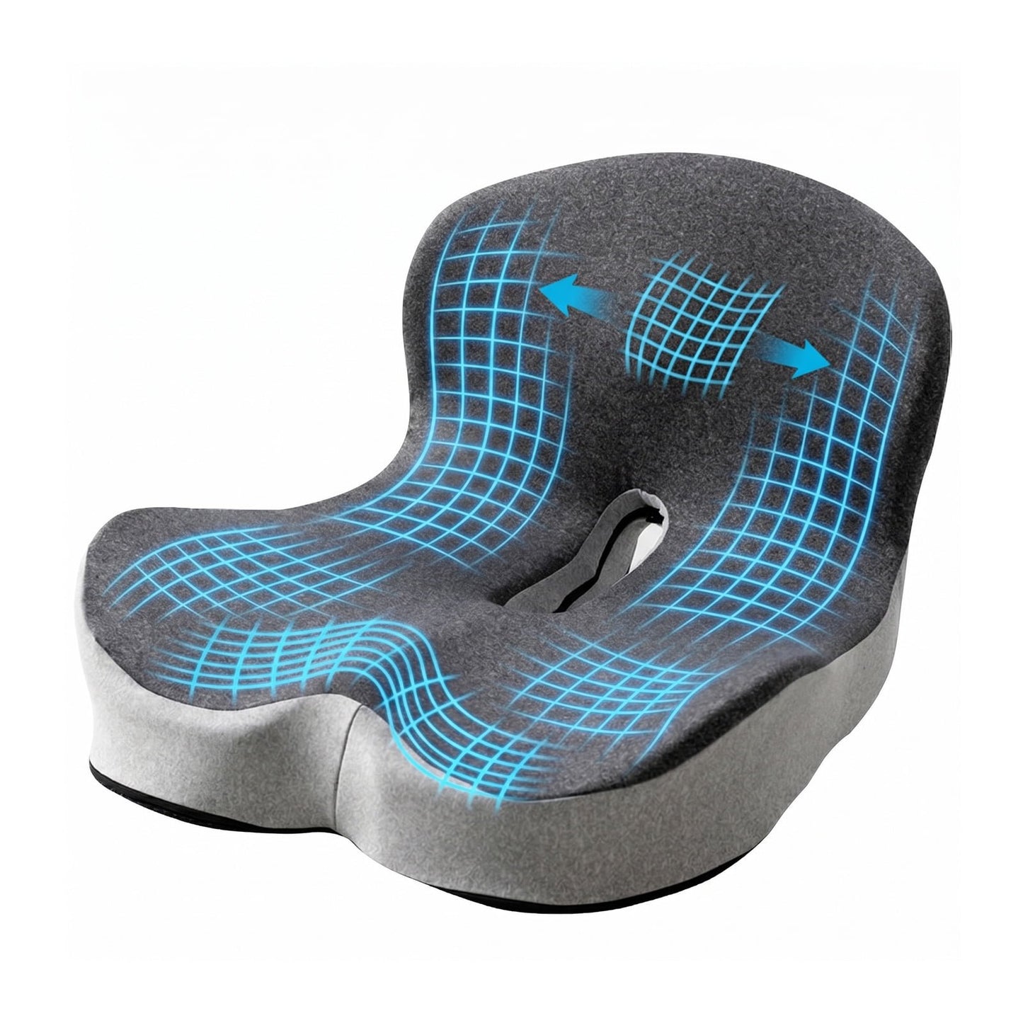 Parojati Comfort Gel Memory Foam Seat Pillow, Ergonomic Lumbar Support for Office Chair, Car Seat and Wheelchair