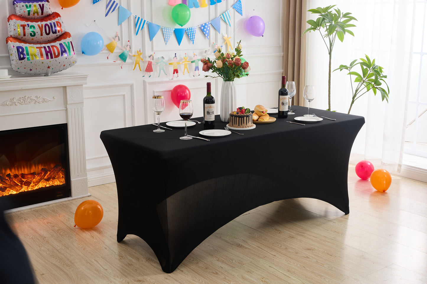 IVAPUPU 2 Pack 6FT Table Cloth