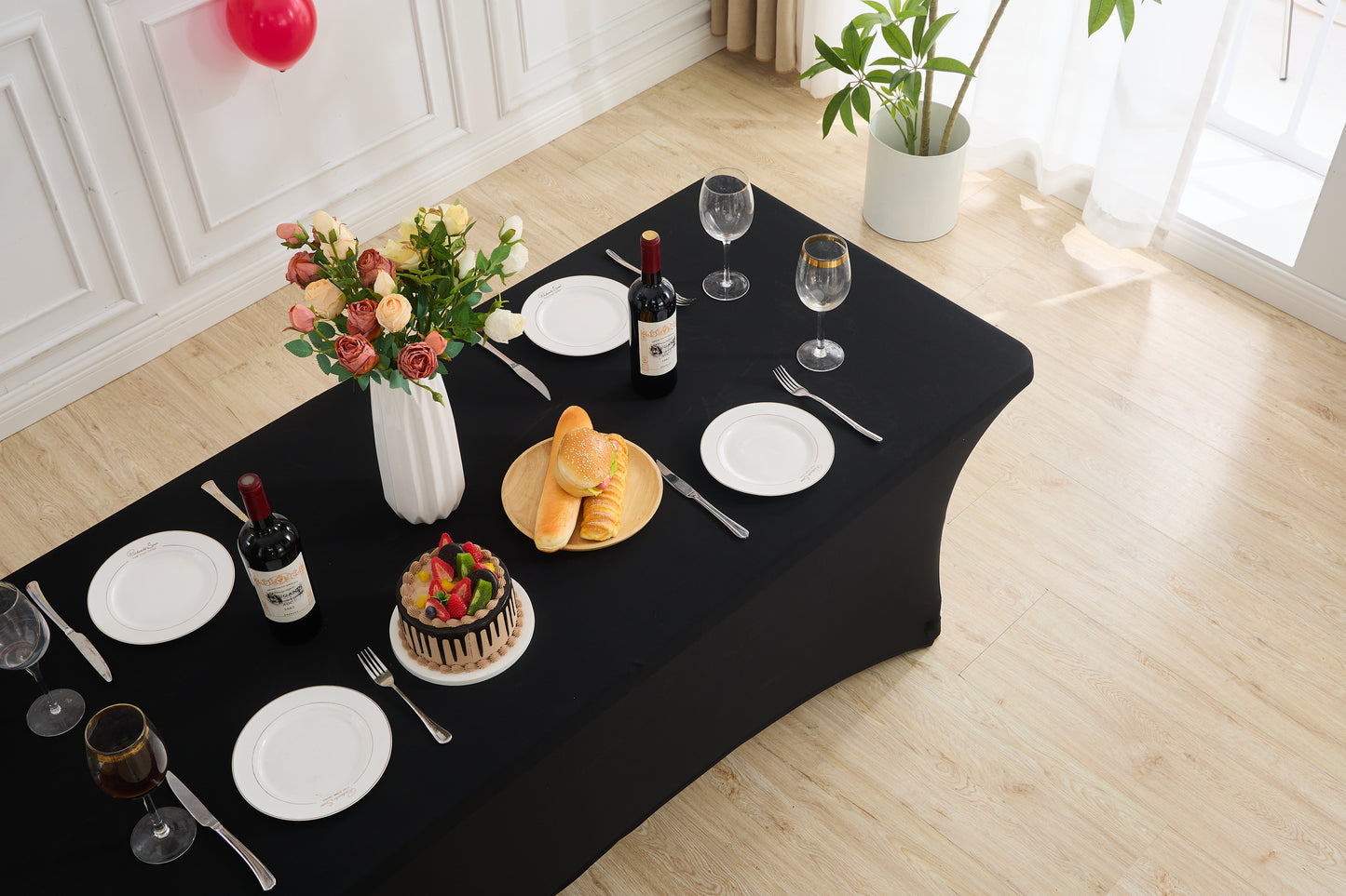 IVAPUPU 2 Pack 6FT Table Cloth