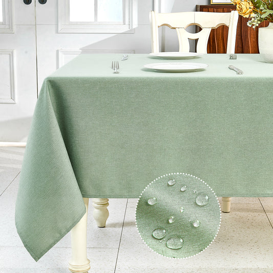 IVAPUPU Textured Linen Table Cloth for Rectangle Tables 52 x 70 Inch