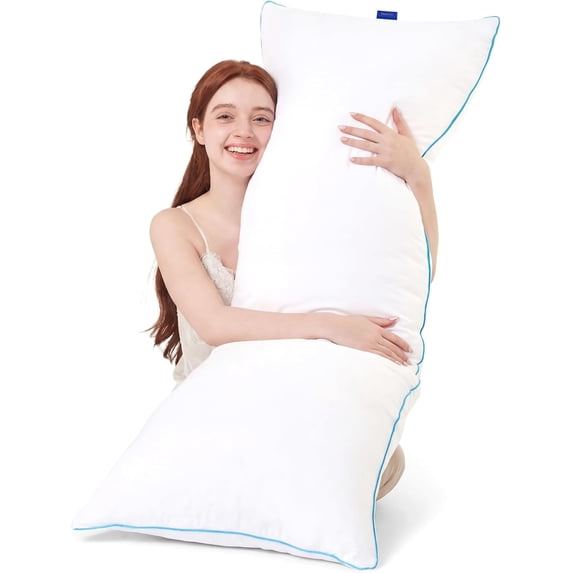 Parojati 20x54 inch Memory Foam Body Pillow Insert - Full Body Pillow for Adults - Soft Large Long Bed Pillow for Side Sleeper
