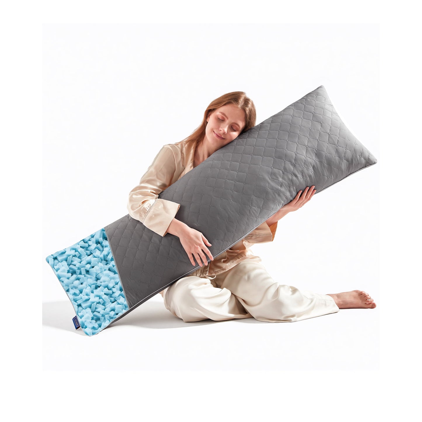 Parojati Long Washable Body Pillow for Adults（20*54inch）