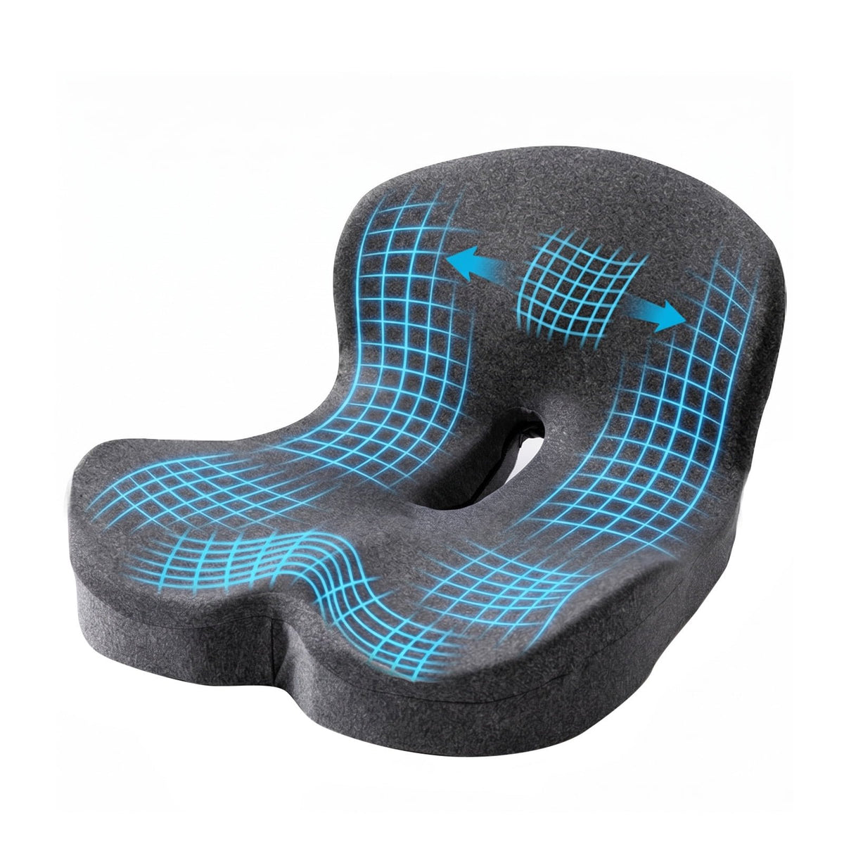Parojati Comfort Gel Memory Foam Seat Pillow, Ergonomic Lumbar Support for Office Chair, Car Seat and Wheelchair